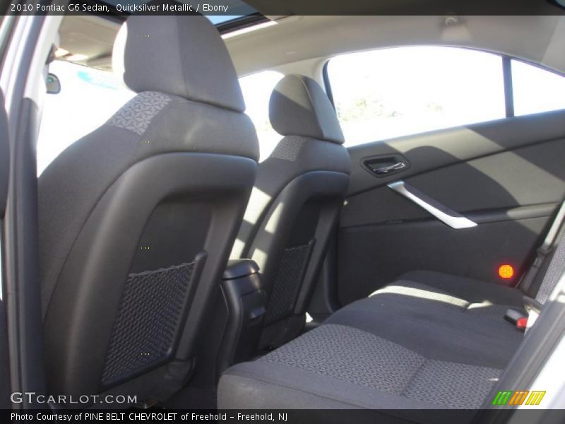 Quicksilver Metallic / Ebony 2010 Pontiac G6 Sedan