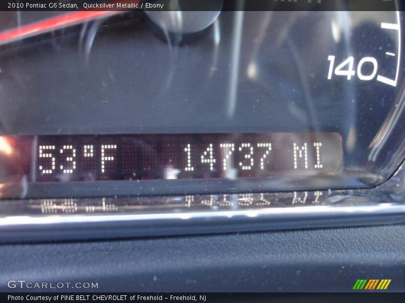 Quicksilver Metallic / Ebony 2010 Pontiac G6 Sedan