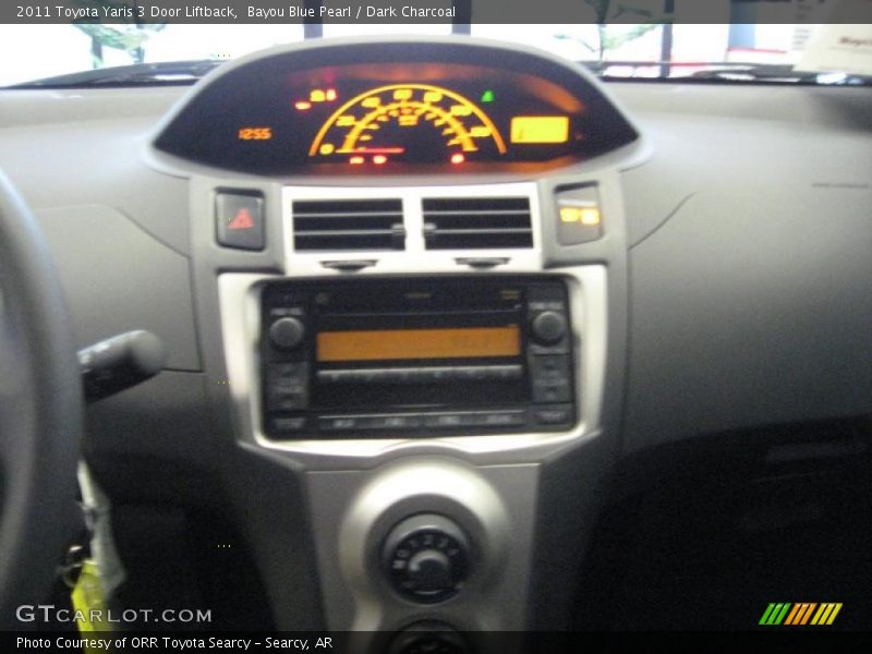Bayou Blue Pearl / Dark Charcoal 2011 Toyota Yaris 3 Door Liftback