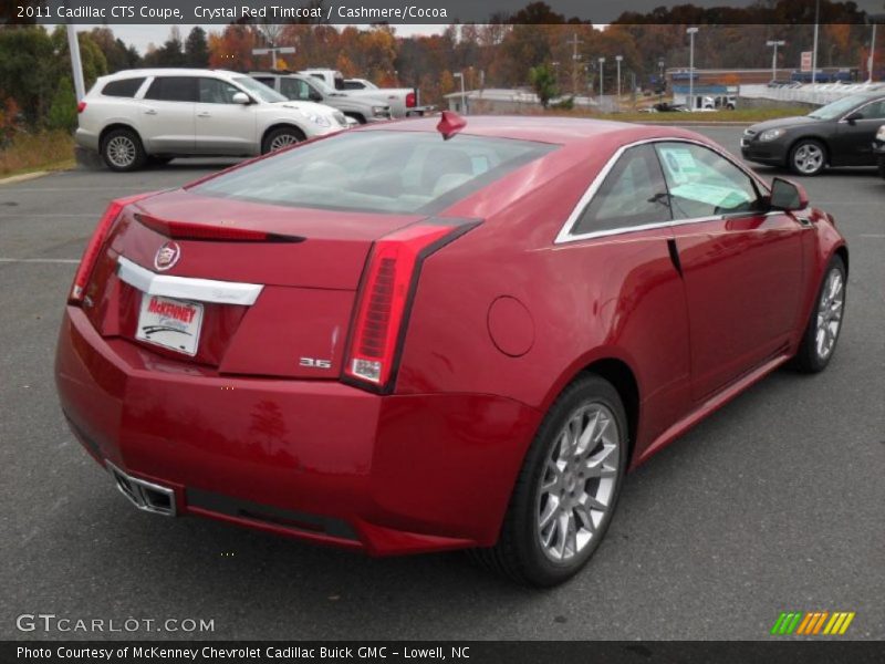 Crystal Red Tintcoat / Cashmere/Cocoa 2011 Cadillac CTS Coupe