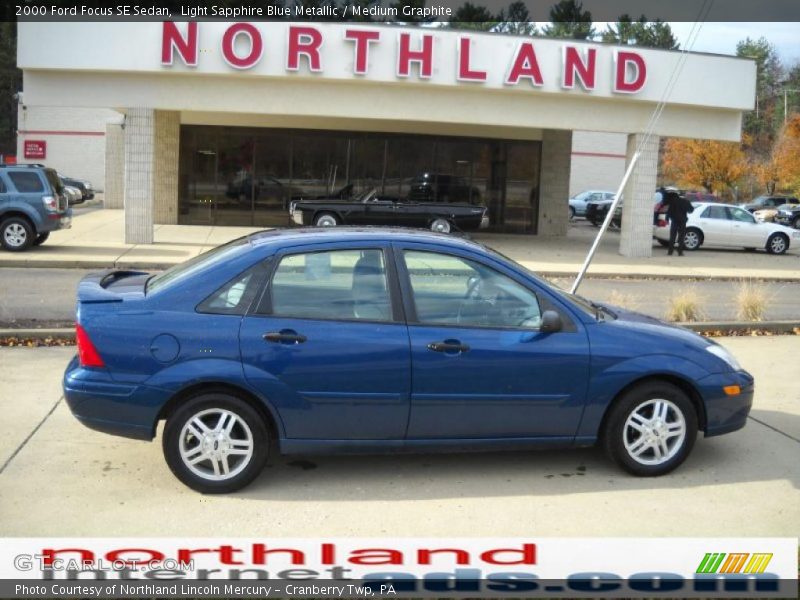 Light Sapphire Blue Metallic / Medium Graphite 2000 Ford Focus SE Sedan