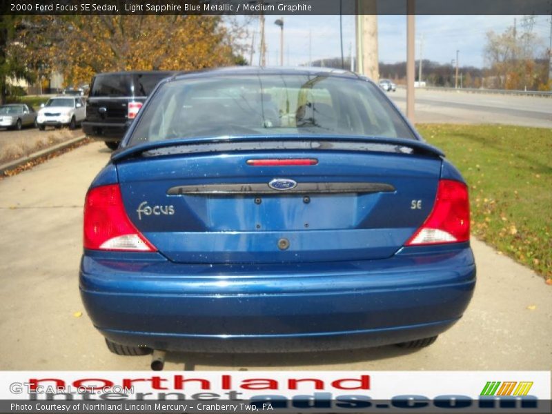 Light Sapphire Blue Metallic / Medium Graphite 2000 Ford Focus SE Sedan