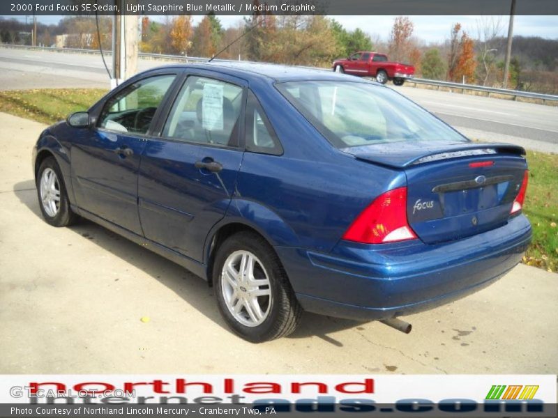 Light Sapphire Blue Metallic / Medium Graphite 2000 Ford Focus SE Sedan