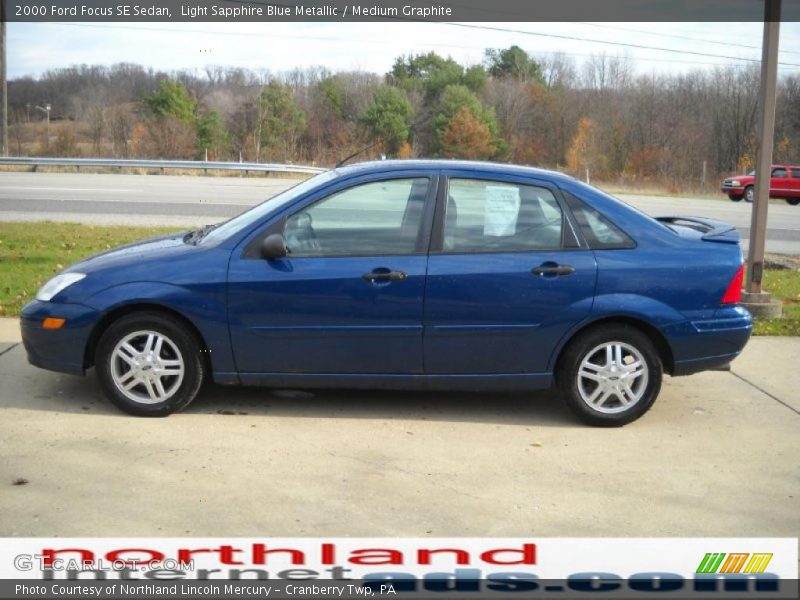 Light Sapphire Blue Metallic / Medium Graphite 2000 Ford Focus SE Sedan
