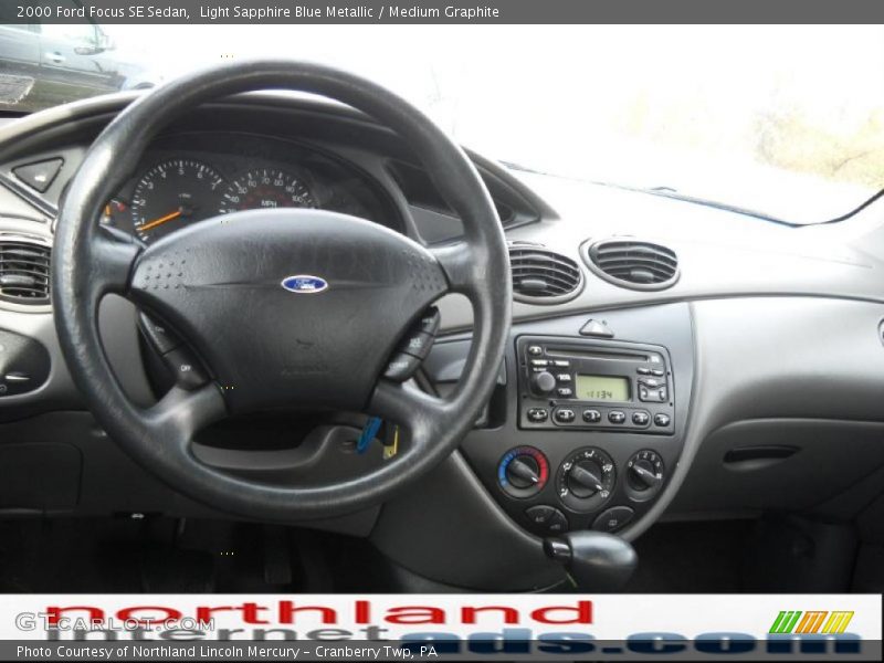 Light Sapphire Blue Metallic / Medium Graphite 2000 Ford Focus SE Sedan