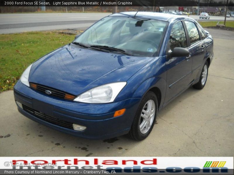 Light Sapphire Blue Metallic / Medium Graphite 2000 Ford Focus SE Sedan