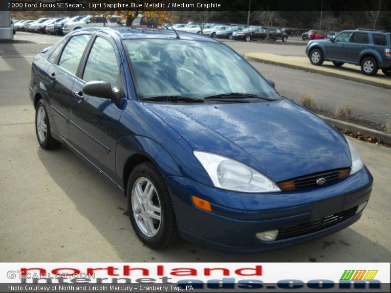 Light Sapphire Blue Metallic / Medium Graphite 2000 Ford Focus SE Sedan