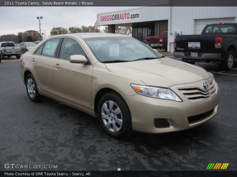 Sandy Beach Metallic / Bisque 2011 Toyota Camry