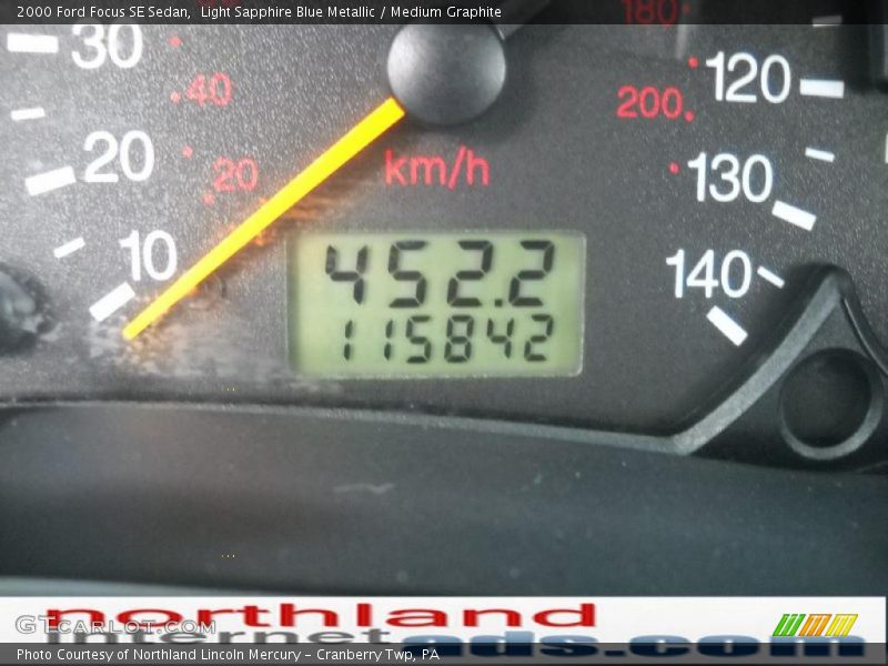 Light Sapphire Blue Metallic / Medium Graphite 2000 Ford Focus SE Sedan