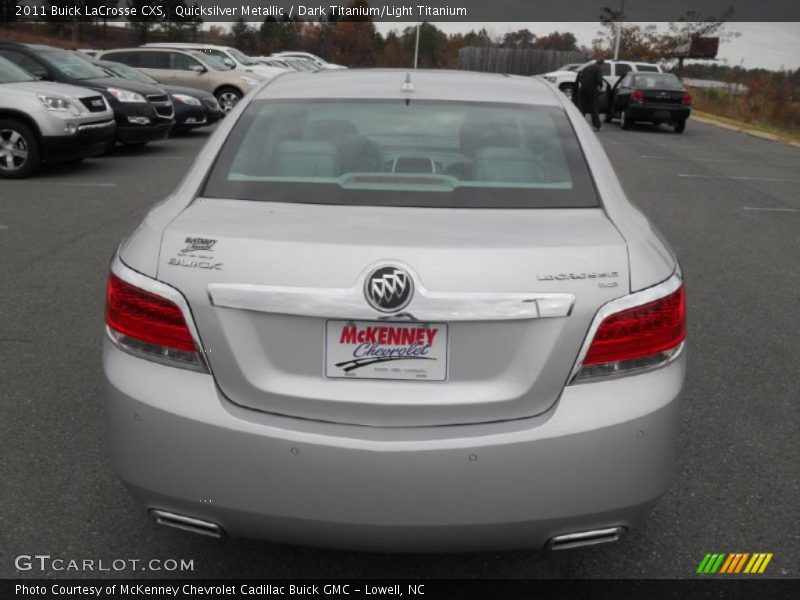 Quicksilver Metallic / Dark Titanium/Light Titanium 2011 Buick LaCrosse CXS