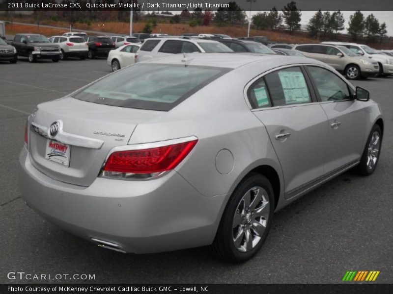 Quicksilver Metallic / Dark Titanium/Light Titanium 2011 Buick LaCrosse CXS