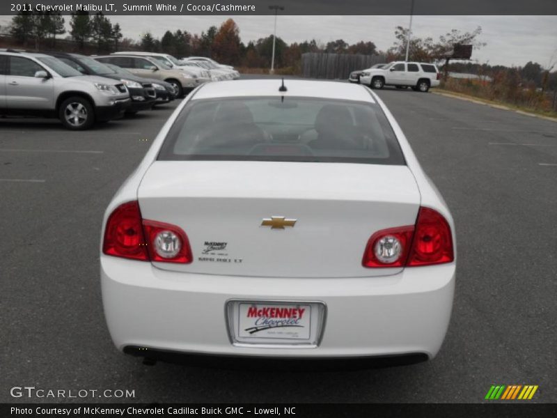 Summit White / Cocoa/Cashmere 2011 Chevrolet Malibu LT