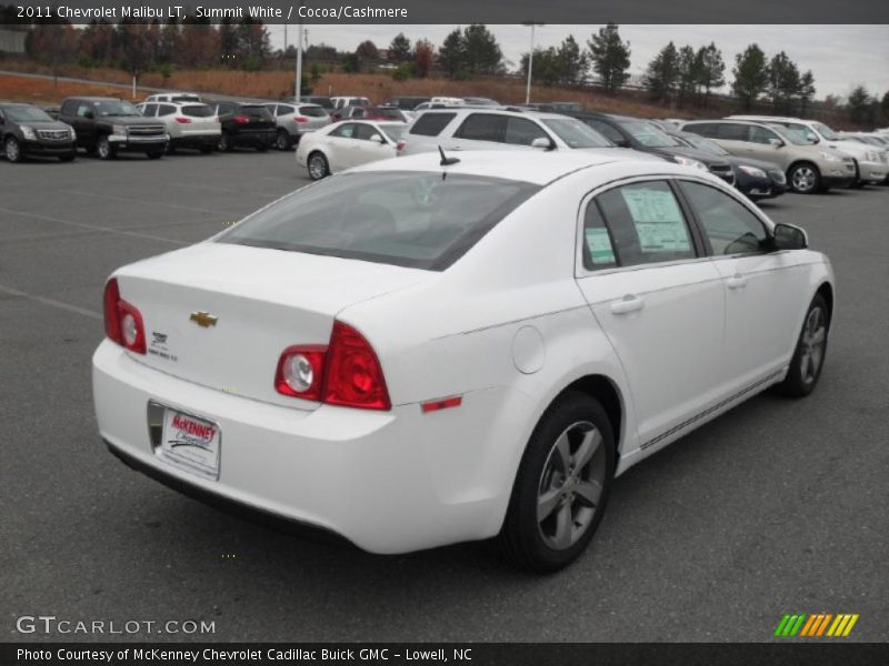 Summit White / Cocoa/Cashmere 2011 Chevrolet Malibu LT