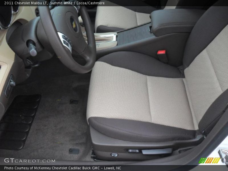 Summit White / Cocoa/Cashmere 2011 Chevrolet Malibu LT