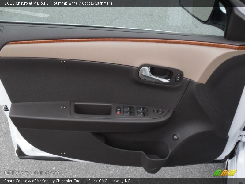 Summit White / Cocoa/Cashmere 2011 Chevrolet Malibu LT
