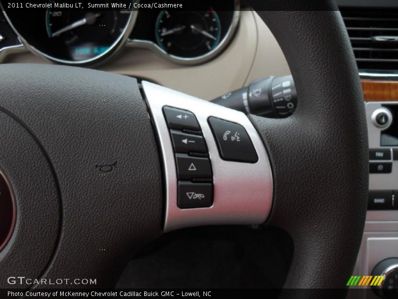 Summit White / Cocoa/Cashmere 2011 Chevrolet Malibu LT