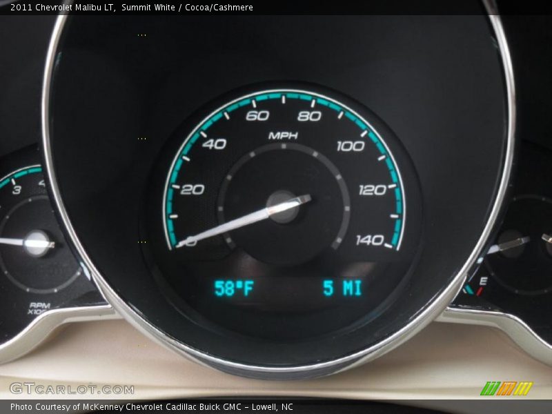Summit White / Cocoa/Cashmere 2011 Chevrolet Malibu LT