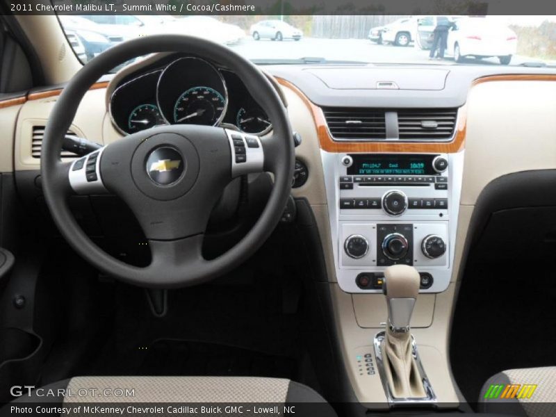 Summit White / Cocoa/Cashmere 2011 Chevrolet Malibu LT