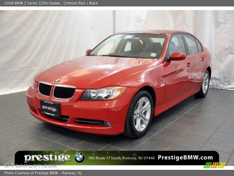 Crimson Red / Black 2008 BMW 3 Series 328xi Sedan