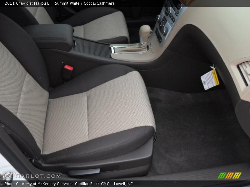Summit White / Cocoa/Cashmere 2011 Chevrolet Malibu LT