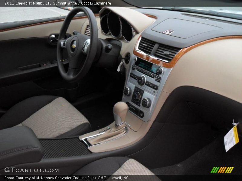 Summit White / Cocoa/Cashmere 2011 Chevrolet Malibu LT