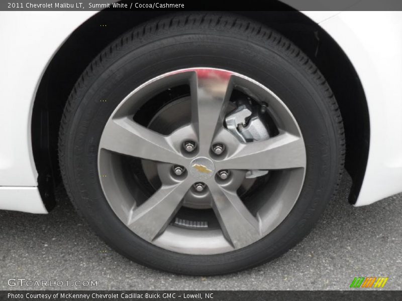 Summit White / Cocoa/Cashmere 2011 Chevrolet Malibu LT