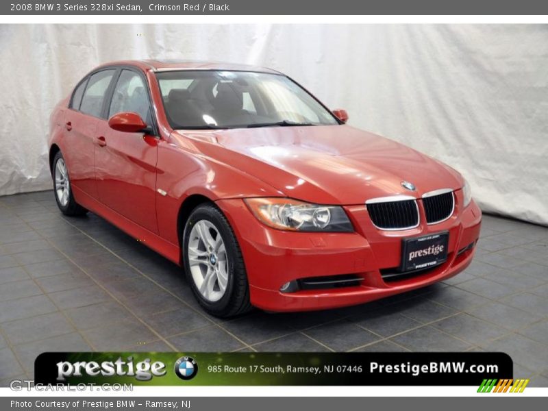 Crimson Red / Black 2008 BMW 3 Series 328xi Sedan