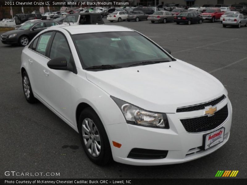 Summit White / Jet Black/Medium Titanium 2011 Chevrolet Cruze LS