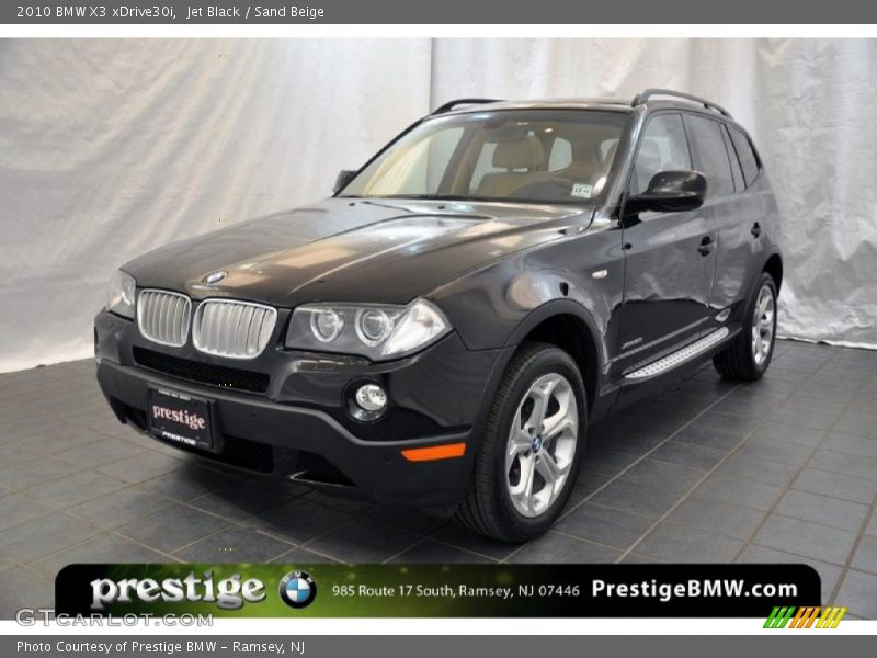 Jet Black / Sand Beige 2010 BMW X3 xDrive30i