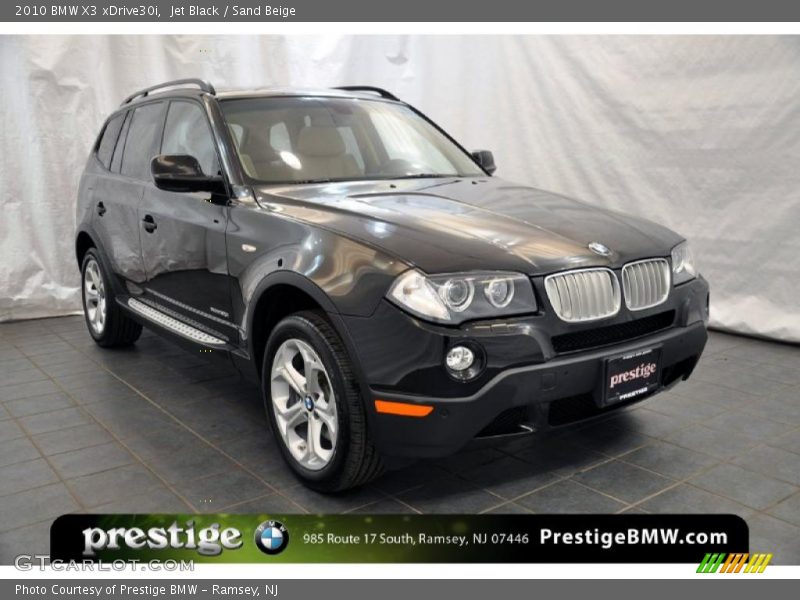 Jet Black / Sand Beige 2010 BMW X3 xDrive30i