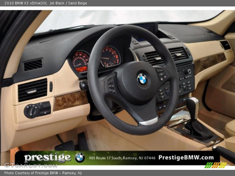 Jet Black / Sand Beige 2010 BMW X3 xDrive30i