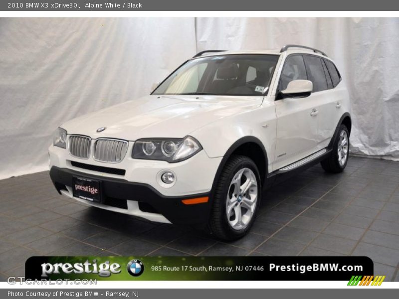 Alpine White / Black 2010 BMW X3 xDrive30i