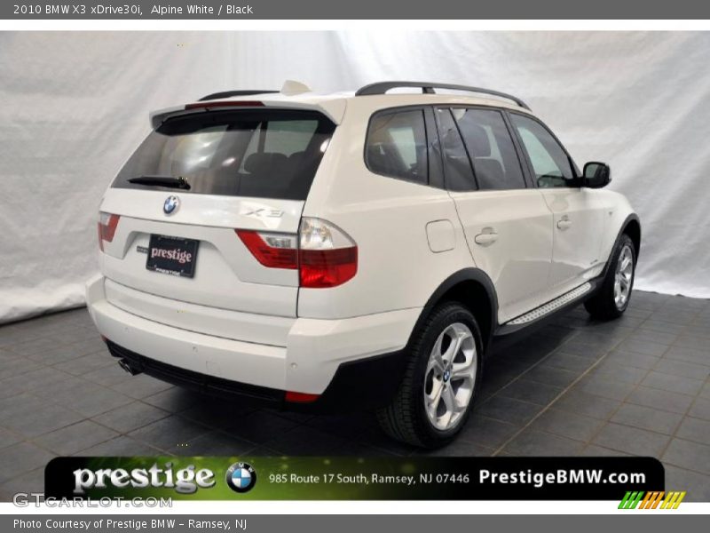 Alpine White / Black 2010 BMW X3 xDrive30i