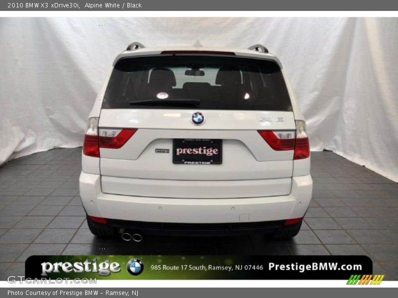 Alpine White / Black 2010 BMW X3 xDrive30i
