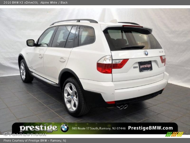 Alpine White / Black 2010 BMW X3 xDrive30i