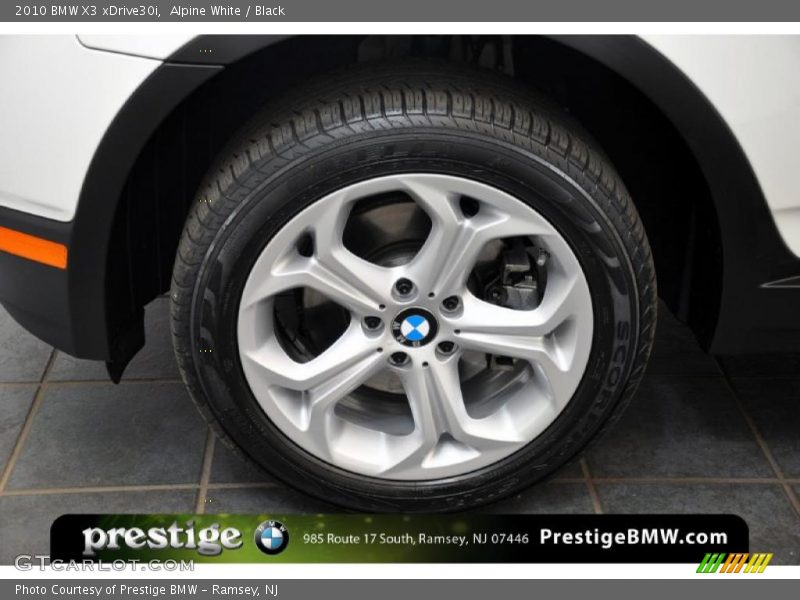 Alpine White / Black 2010 BMW X3 xDrive30i