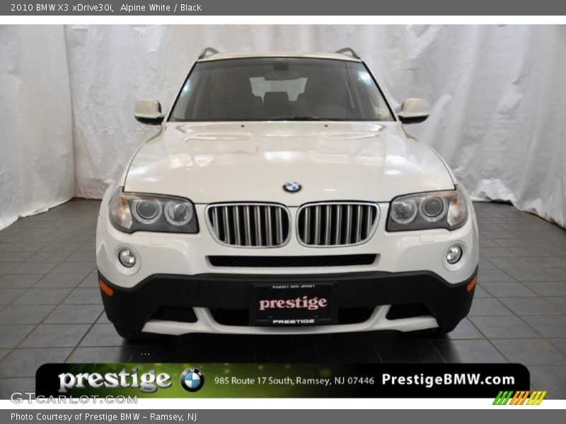 Alpine White / Black 2010 BMW X3 xDrive30i