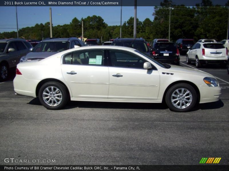 White Diamond TriCoat / Cocoa/Cashmere 2011 Buick Lucerne CXL