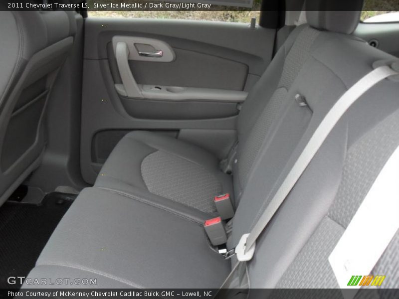 Silver Ice Metallic / Dark Gray/Light Gray 2011 Chevrolet Traverse LS