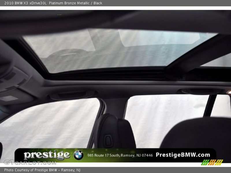 Platinum Bronze Metallic / Black 2010 BMW X3 xDrive30i