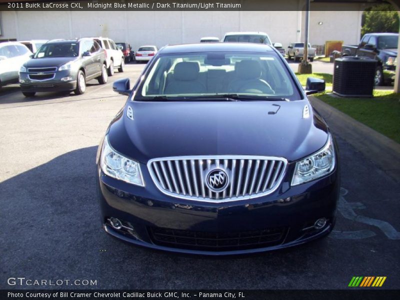 Midnight Blue Metallic / Dark Titanium/Light Titanium 2011 Buick LaCrosse CXL