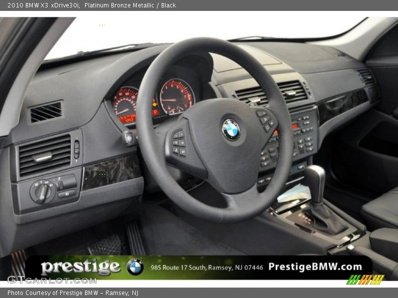 Platinum Bronze Metallic / Black 2010 BMW X3 xDrive30i
