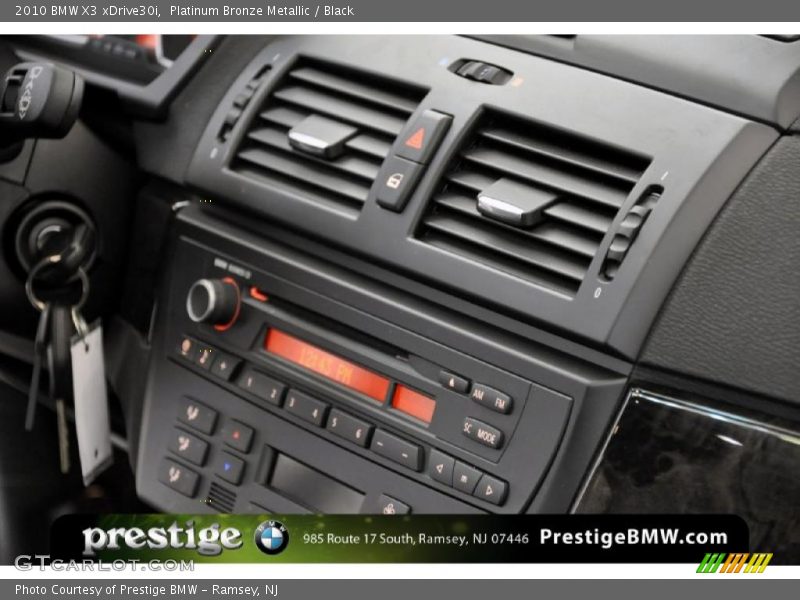Platinum Bronze Metallic / Black 2010 BMW X3 xDrive30i