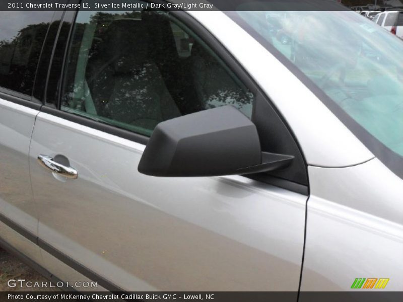 Silver Ice Metallic / Dark Gray/Light Gray 2011 Chevrolet Traverse LS