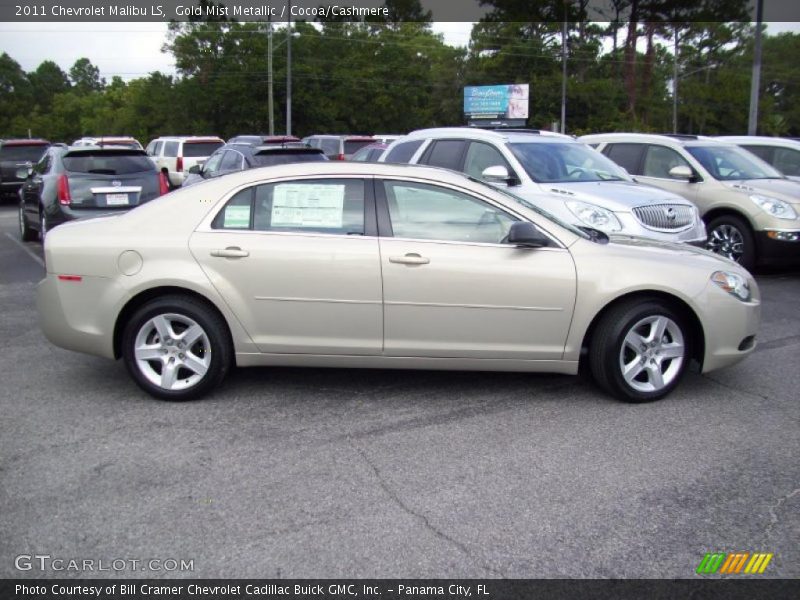 Gold Mist Metallic / Cocoa/Cashmere 2011 Chevrolet Malibu LS