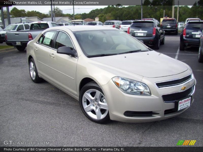 Gold Mist Metallic / Cocoa/Cashmere 2011 Chevrolet Malibu LS
