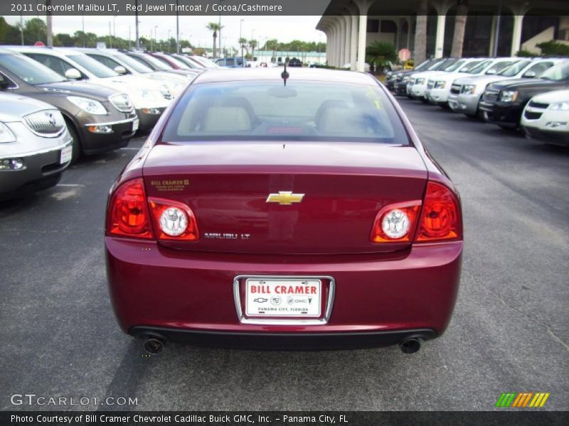 Red Jewel Tintcoat / Cocoa/Cashmere 2011 Chevrolet Malibu LT