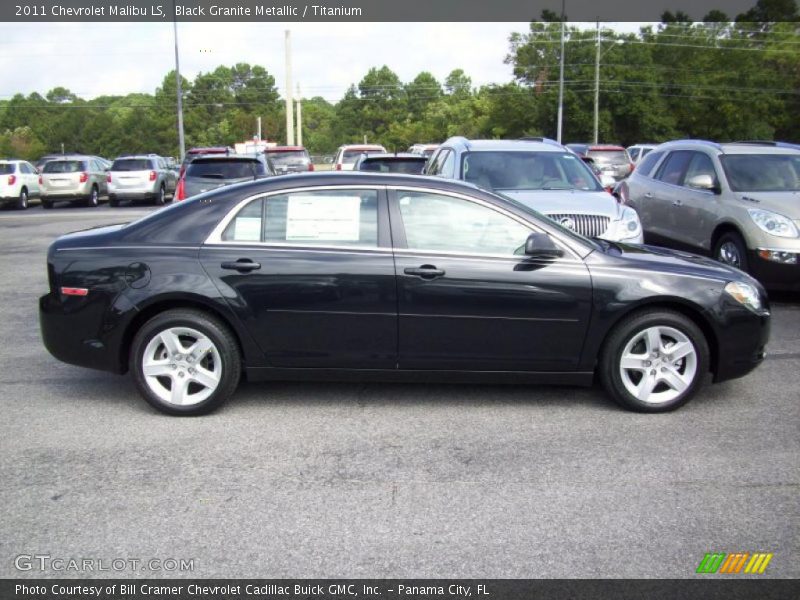 Black Granite Metallic / Titanium 2011 Chevrolet Malibu LS