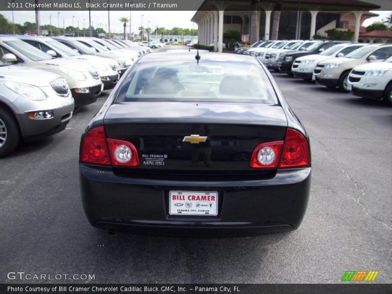 Black Granite Metallic / Titanium 2011 Chevrolet Malibu LS