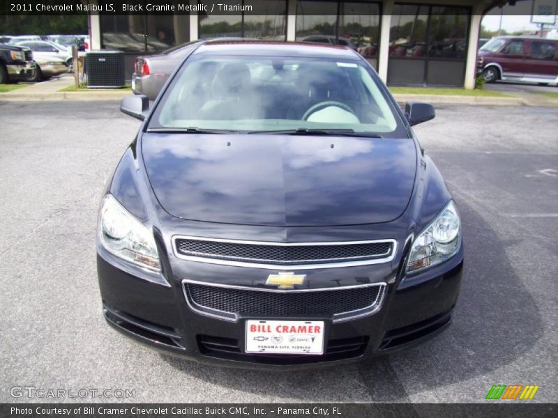 Black Granite Metallic / Titanium 2011 Chevrolet Malibu LS